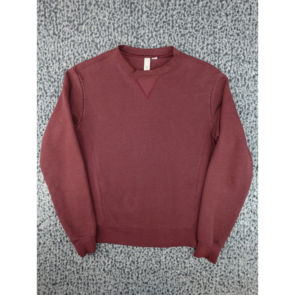 American Apparel Sweatshirt Mens Small Burgundy Good Classic Sweats Made in USA